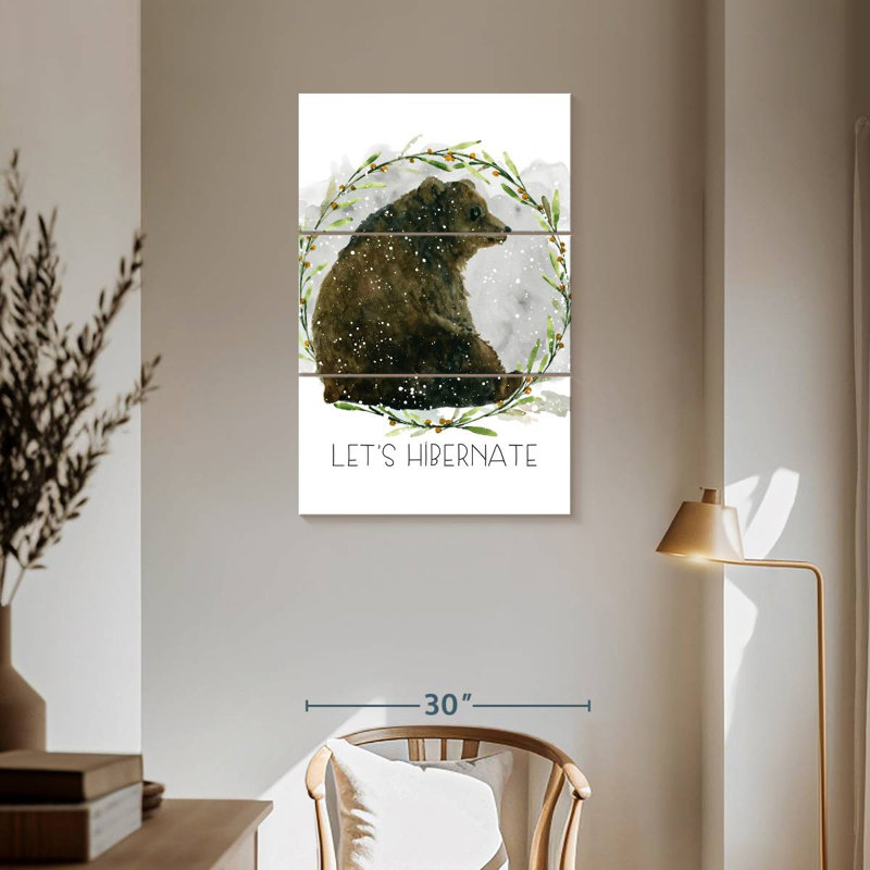 Brampt Winter Advice Bear, 57" H x 36" W