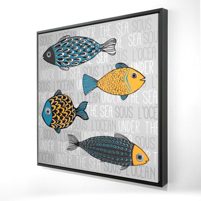 " Illustration Of Nautical Fish "