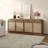 Consiglia Boho TV Stand for TVs Up To 65" with 4 Rattan Storage Cabinets-612472687-609846109