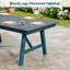 Table de salle à manger d'extérieur pour 4-6, table de jardin en PEHD de 66,9 po-349844965