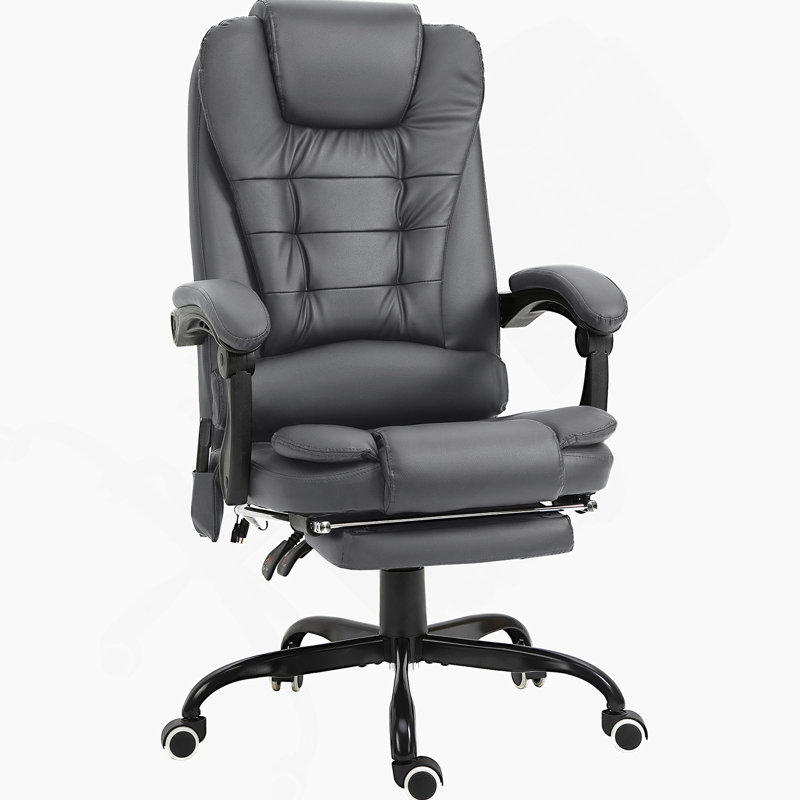 Fauteuil de bureau vibrant à 7 points avec dossier inclinable Vinsetto