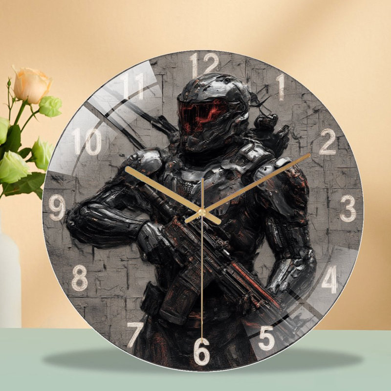 Horloge murale 12 '' Futuristic Soldier On