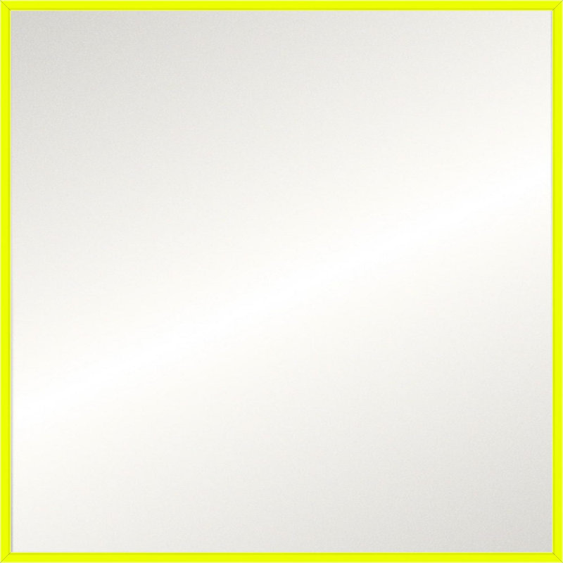 Miroir ultrabrillant, Jaune, Non biseauté