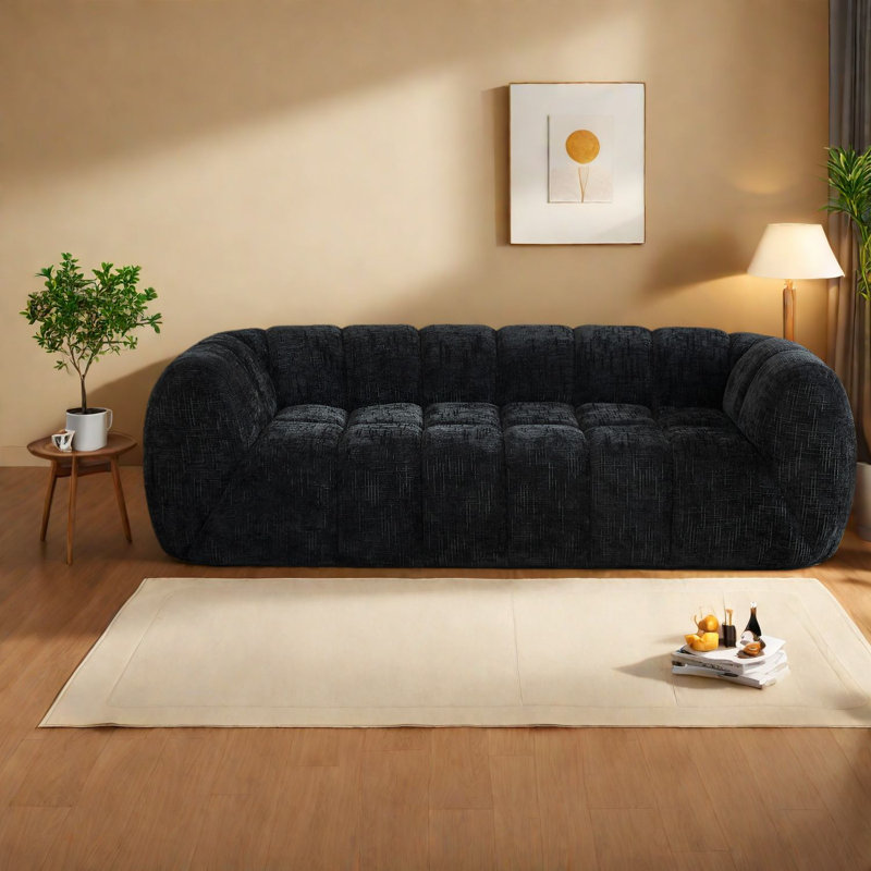 Canapé confortable en mousse de chenille, design moderne pour la maison et les appartements