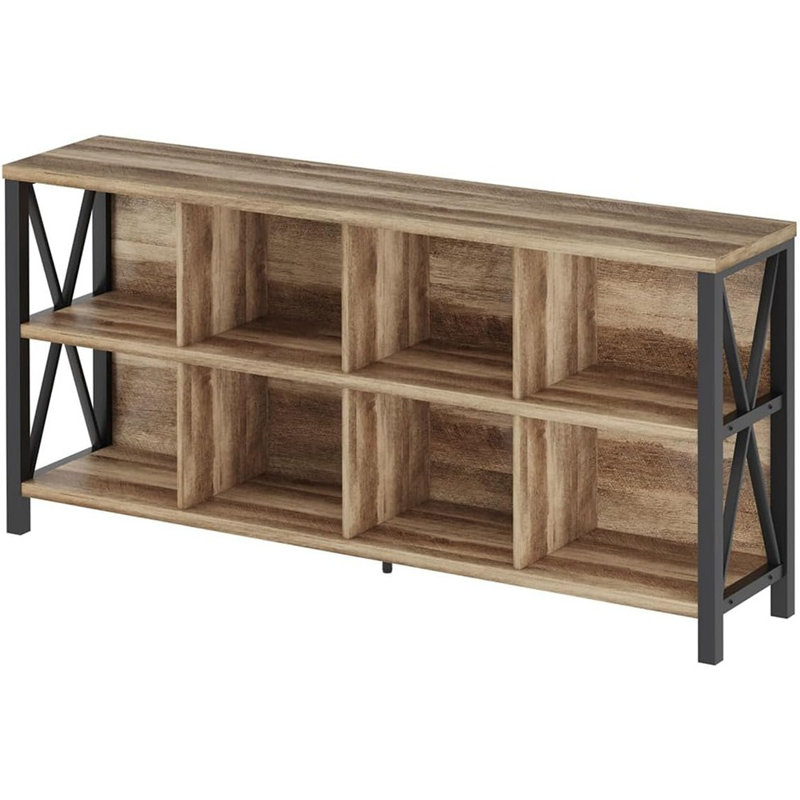 Bibliothèque en bois rustique Cubby