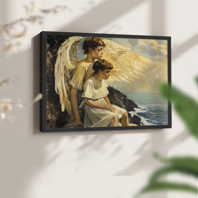 Angels From Above-XCII -Framed Print - Restickable