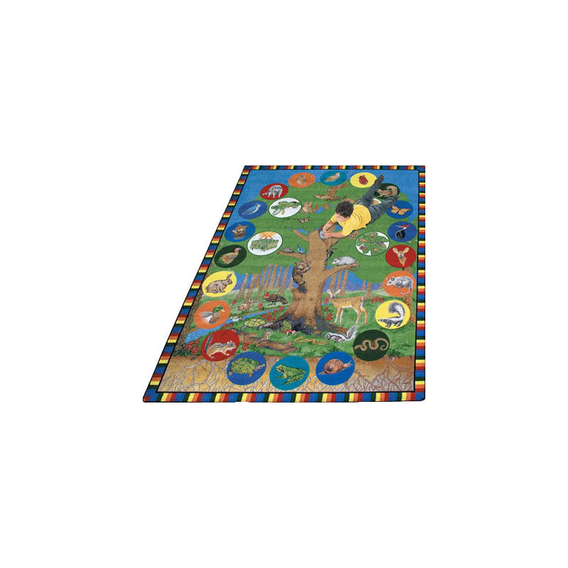 Tapis éducatif arbre de vie, 5 pi 4 po x 7 pi 8 po