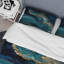 Abstract Geode Turquoise I - Ensemble de housse de couette moderne - Microfibre de polyester-306222184