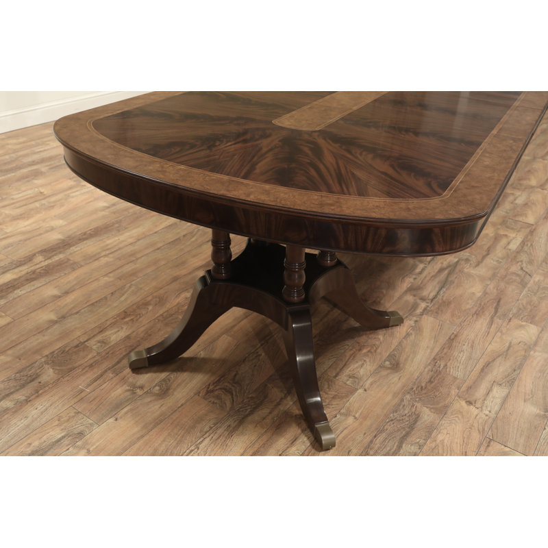 Oval Mahogany Wood Dining Table