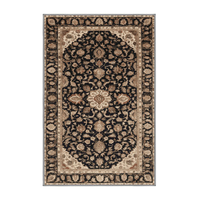 Machine Washable Persian Gray Area Rug
