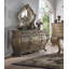 Miroir de commode biseauté traditionnel Cha-33199047