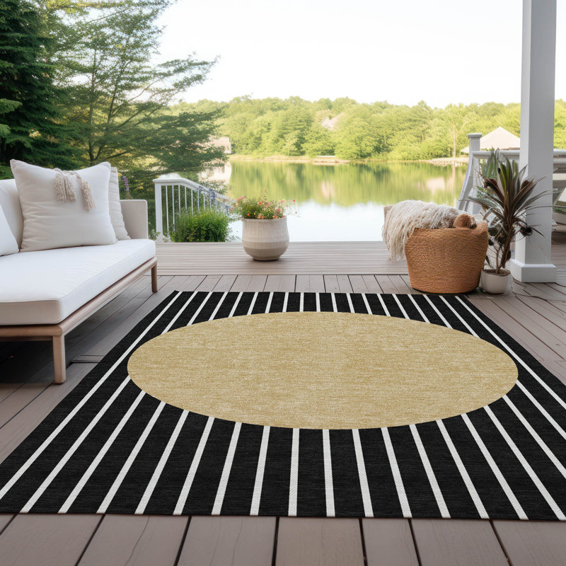 Tapis gris intérieur / extérieur lavable à la machine Chantille ACN994, Rectangle 8' x 10'