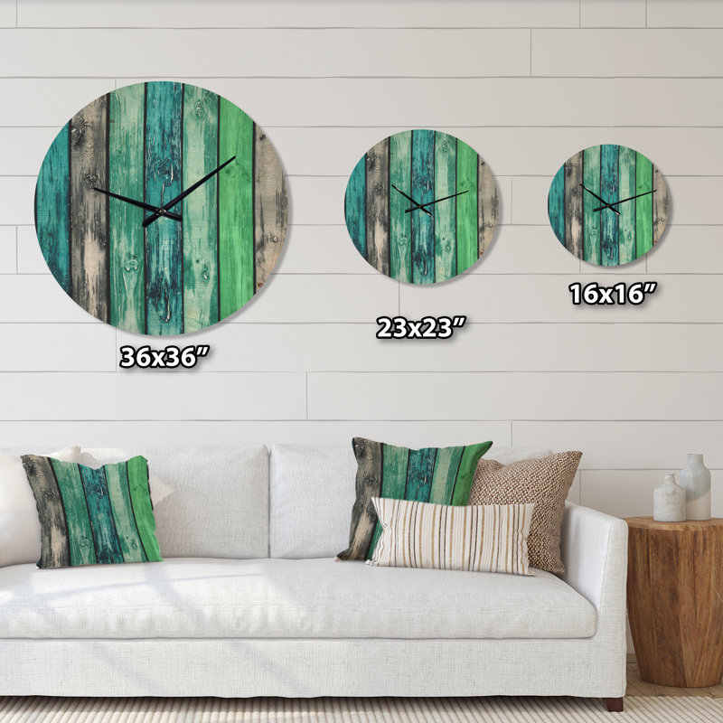 Horloge murale en bois peint, Grand