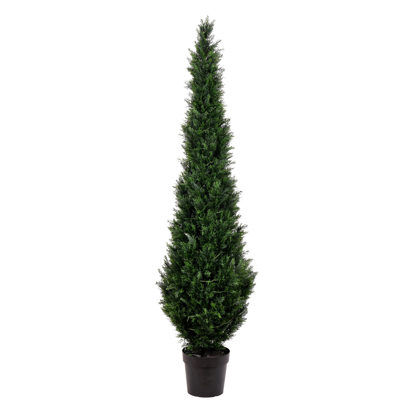 Yarbro Faux Foliage Topiary in Pot, 84" H x 13" W x 13" D