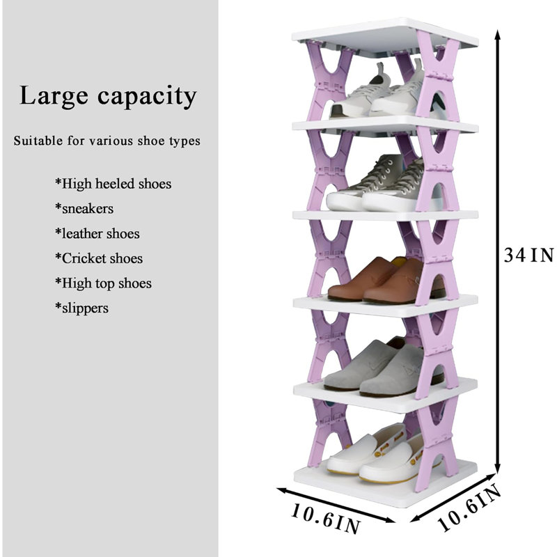 Range-chaussures pliable 6 niveaux pour enfants