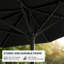 Parasol de marché 9 pi avec base et bouton poussoir inclinable 9 pi-108840594