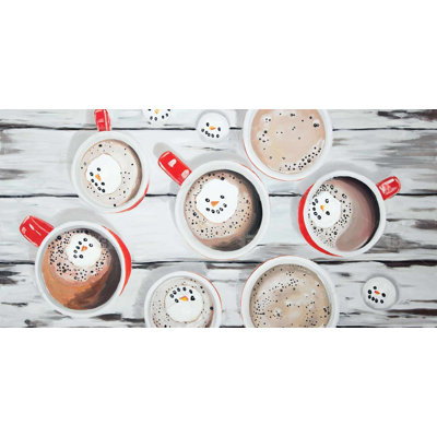 Holiday hot chocolate - 15.75"x31.50" Desk mat