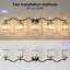 Luminaire de meuble-lavabo à intensité variable avec abat-jour en cristal Emilion-1352755757-1352755756