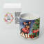 Bougie de Noël parfumée avec support en céramique