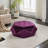 Polygon Diamond Purple Velvet , Multi - Functional Footrest And Storage For Bedroom Entryway, 34"L X 30.5"W 13.5"H Elegant Use As In-1005568680