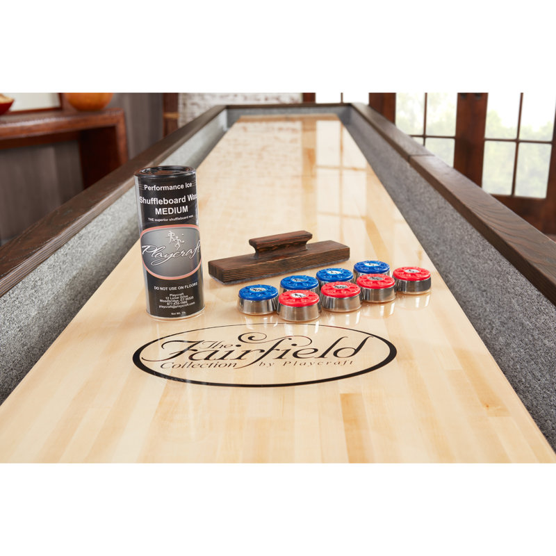 Brazos River Pro-Style Shuffleboard Table, 16', Weathered Black, Buffet Top Not Included