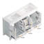 Meuble-lavabo blanc 60 po. Armoire de rangement abondante - 4 portes à fermeture douce et 5 tiroirs