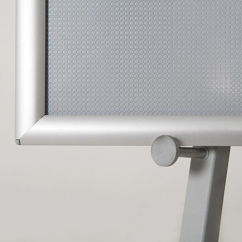 Adjustable Gray Metal Tripod Easel for Indoor and Outdoor Use