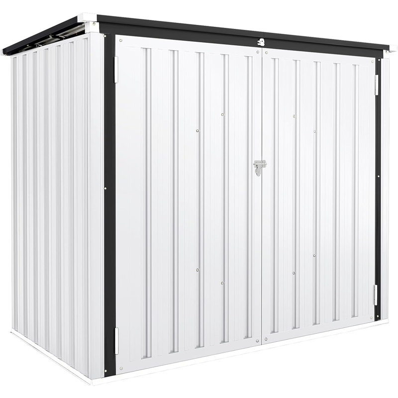 Garden Storage Box Shed, White