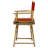 18" Folding Director Chair-19623321-19623320