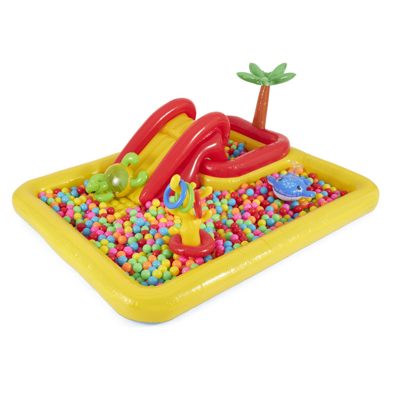 Plastic Rectangle Inflatable Pool 31'' H x 77'' W x 100'' L