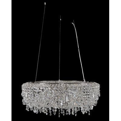 Voltare 9 LT Chrome/Clear Chandelier Allegri