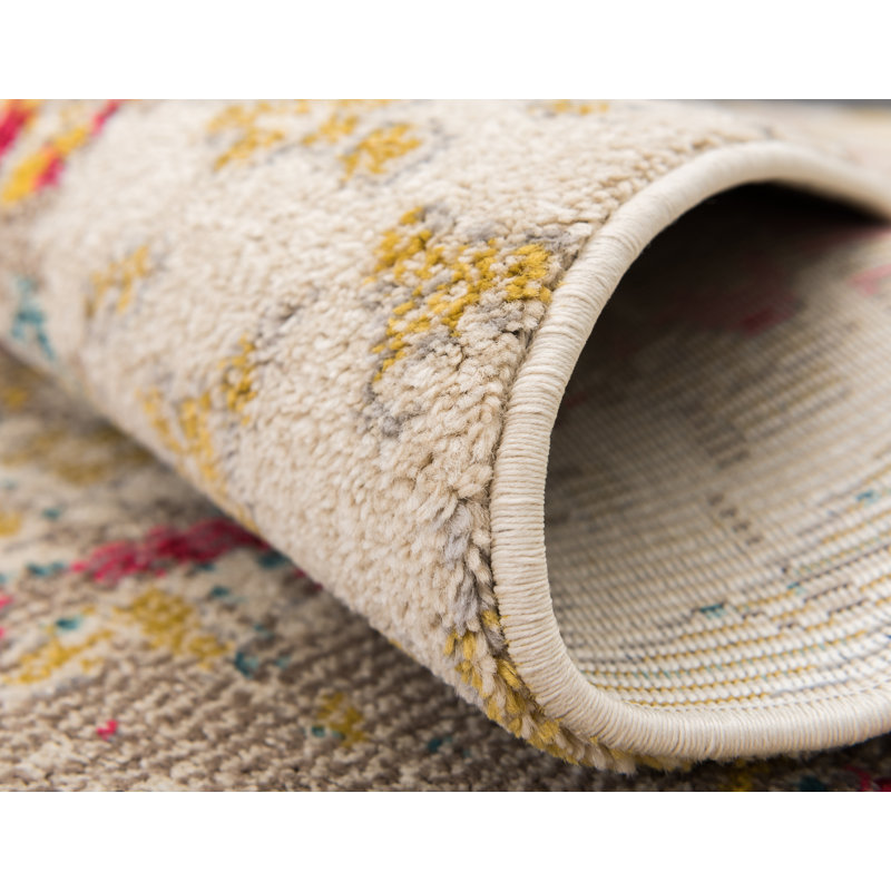 Tapis beige Colfin, Rectangle 7 pi 1 po x 10 pi