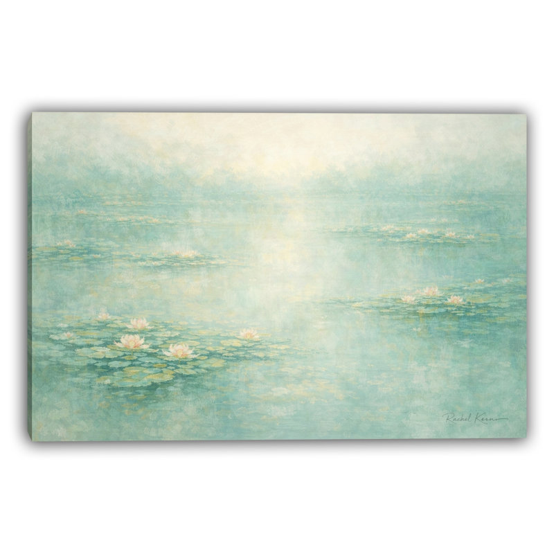 Art mural sur toile Quiet Watergarden, L 16 po x H 12 po x P 1 po