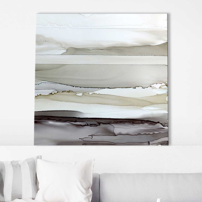 Shifting C Courants II par Carol Robinson - Peinture, L 18 po x H 18 po, Toile tendue
