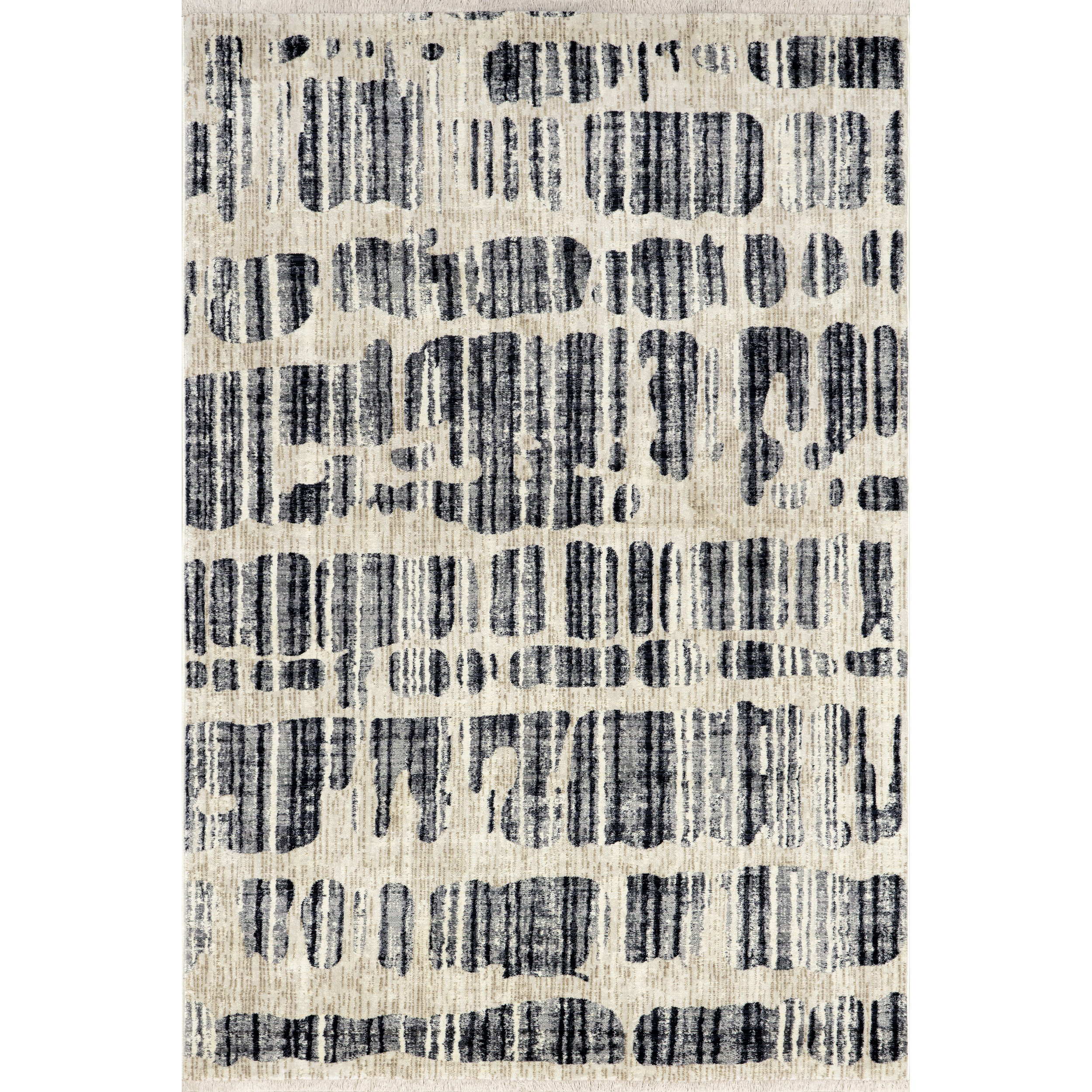 Prabal Gurung x Rugs Lafayette Abstract Striped Navy Area Rug