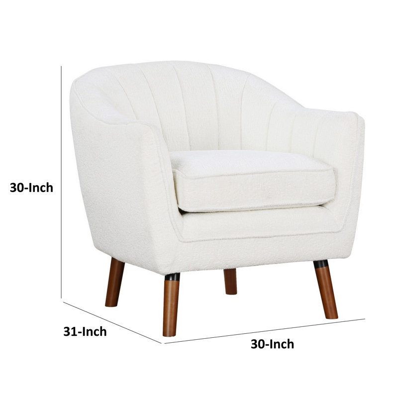 Fauteuil d'appoint Malatesta, Chenille blanche incorrecte 1