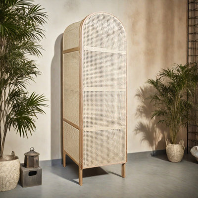 Rattan Simple Woven  Wardrobe