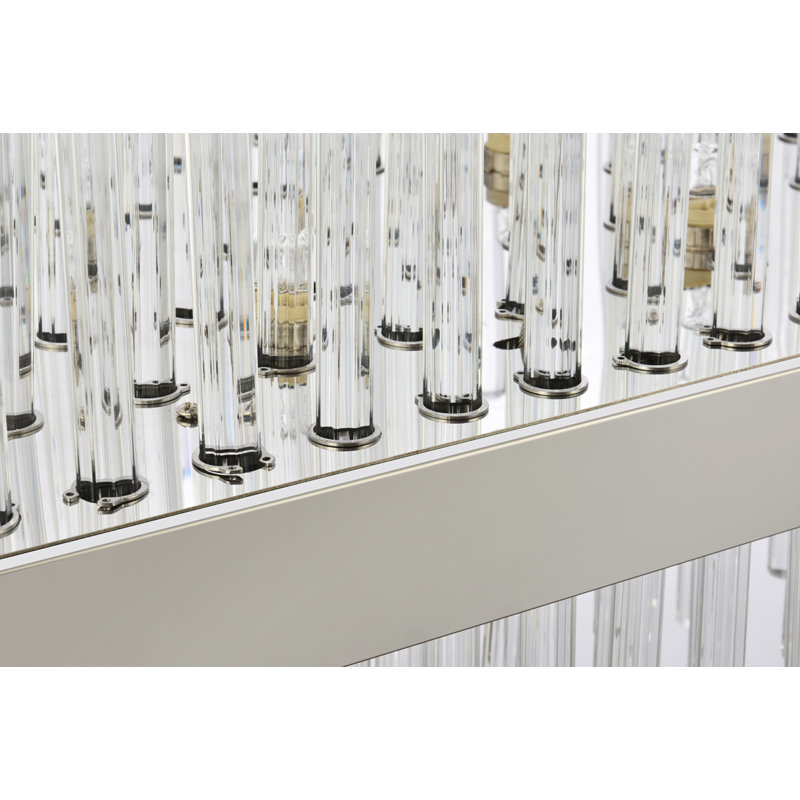 Dalton - Light Unique Drum Chandelier, Chrome, 48 light, 13.5" H x 12" W x 48" D