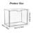 6-Piece Acrylic Display Case for Purse and Handbag, Stackable Storage Boxes Organizer