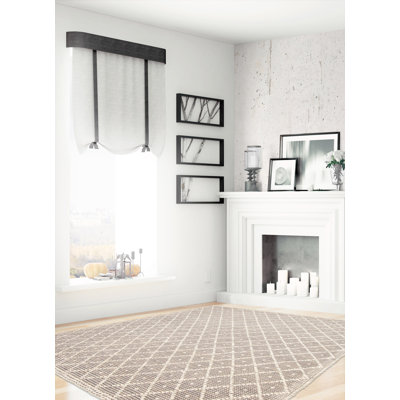 Tapis taupe Sienna 5 pi 1 po x 7 pi 11 po