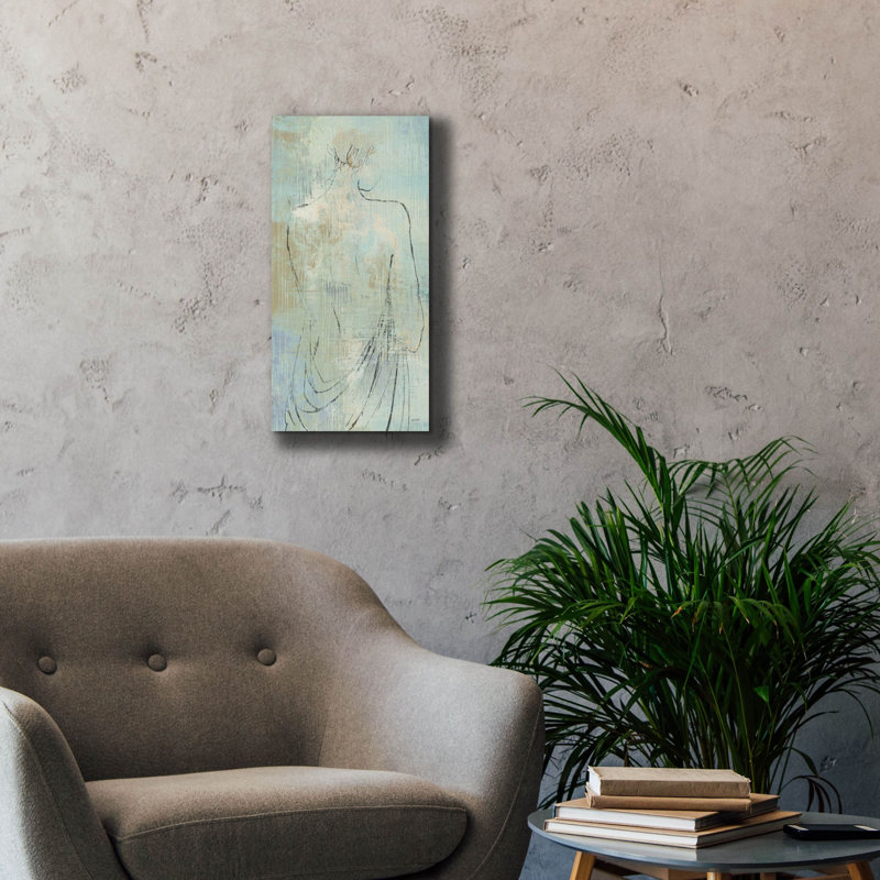«Beauty In The Mist I Panel C» par Anne Tavoletti, art mural sur toile, H 24 po x l 12 po x P 0,75 po