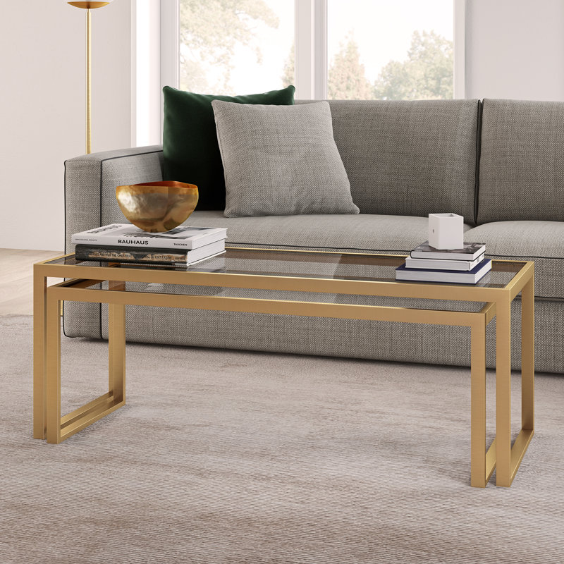 Sled Coffee Table, Gold