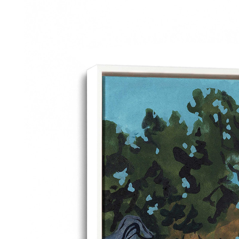 «The Wind Shapes The Tree» par Kate Jarvik Birch, reproduction d'art, 12 W x 12 H, Blanc, Toile avec cadre