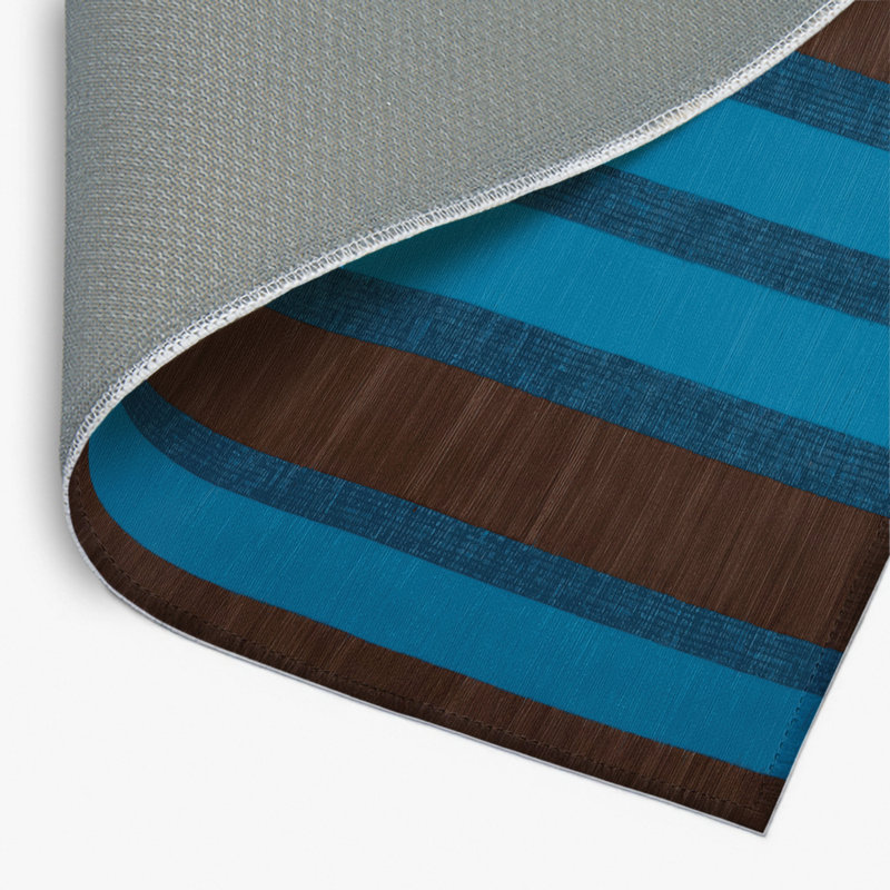 Tapis intérieur / extérieur noir HorizontalStripes