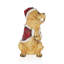 Noël, père Noël doré, chiot Labrador