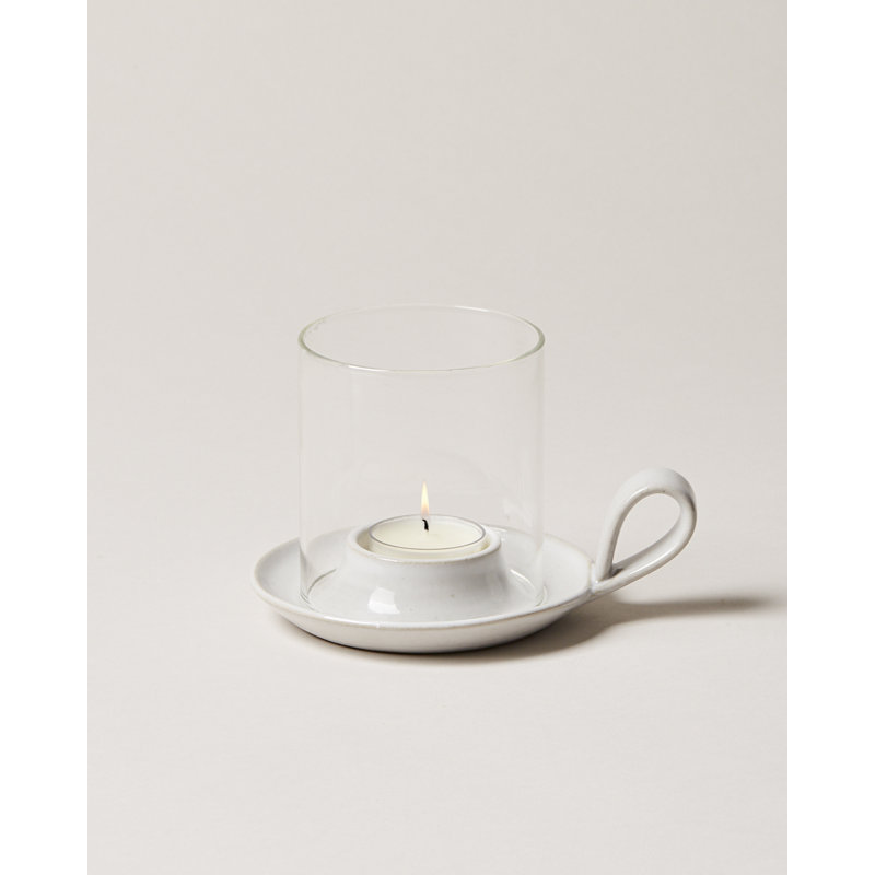 5'' H Stoneware Tabletop Votive Holder with Candle Included