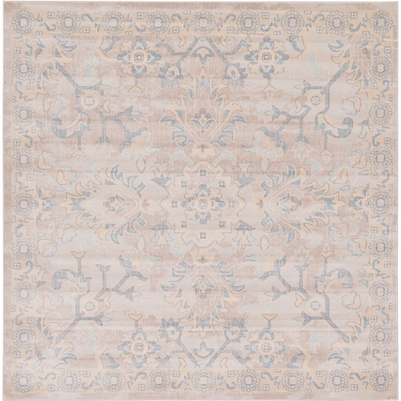 Ikat Indoor Rug, Square 8'