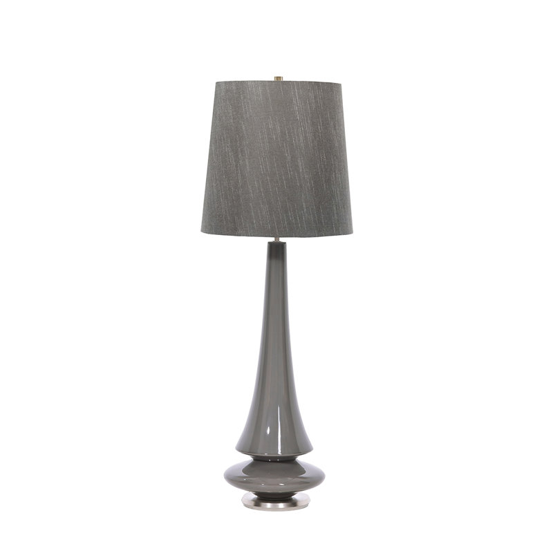 Athalla Porcelain Table Lamp, Grey