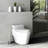 Evideco Pise Stone Toilet Brush and Holder-30797910