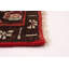 Tapis unique en laine noué à la main de style années 2000 de 4 pi x 6 pi 9 po en rouge / bleu / beige Alyrica